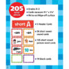 Short Vowels Pocket Chart Cards, 205 Pieces Per Pack, 2 Packs