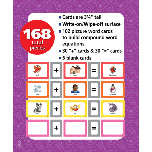 Compound Words Pocket Chart Cards, 2 Sets