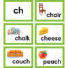 Consonant Blends & Digraphs Pocket Chart Cards, 2 Sets