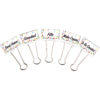 Confetti Large Binder Clips, Management, 5 Per Pack, 3 Packs