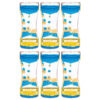 Blue & Yellow Liquid Motion Bubbler, Pack of 6