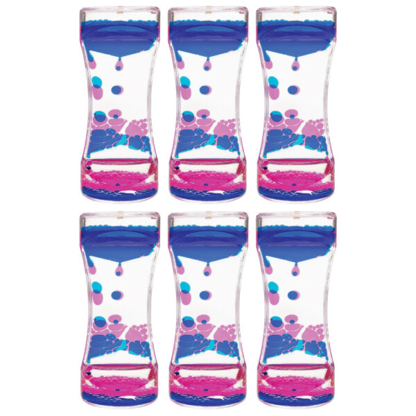 Blue & Pink Liquid Motion Bubbler, Pack of 6