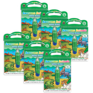 Awesome Animals Water Reveal Book, 6 Sets