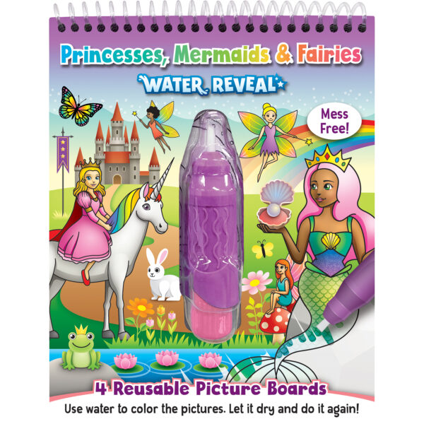 Princesses, Mermaids & Fairies Water Reveal Book, 6 Sets