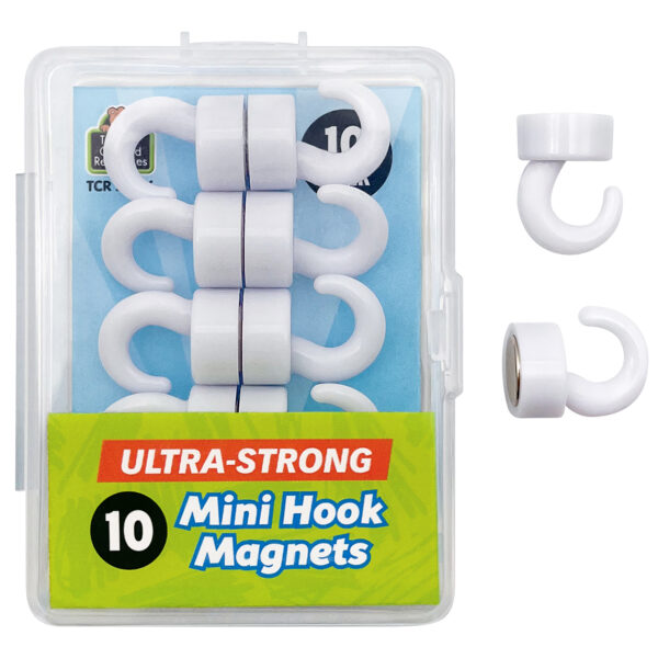 Mini Hook Magnets Mini Hook Magnets, 10 Per Pack, 2 Packs