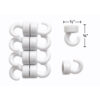 Mini Hook Magnets Mini Hook Magnets, 10 Per Pack, 2 Packs