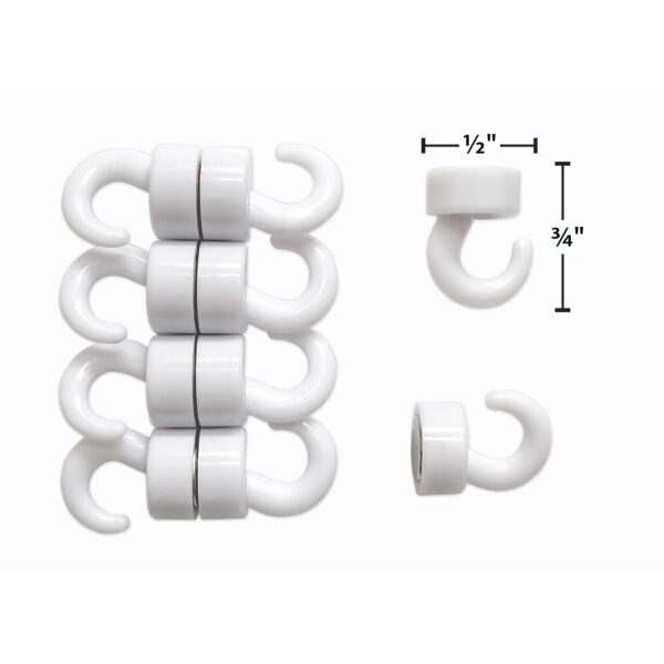 Mini Hook Magnets Mini Hook Magnets, 10 Per Pack, 2 Packs