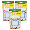 Confetti Library Pockets, 35 Per Pack, 3 Packs