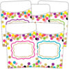 Confetti Library Pockets, 35 Per Pack, 3 Packs