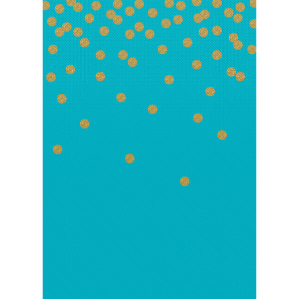Better Than Paper Bulletin Board Roll, 4' x 12', Teal Confetti, Pack of 4