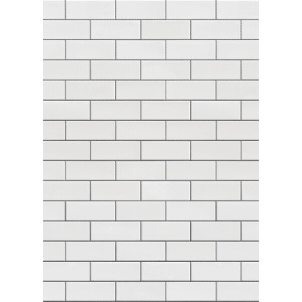 White Subway Tile Better Than Paper Bulletin Board Roll, 4' x 12', Pack of 4