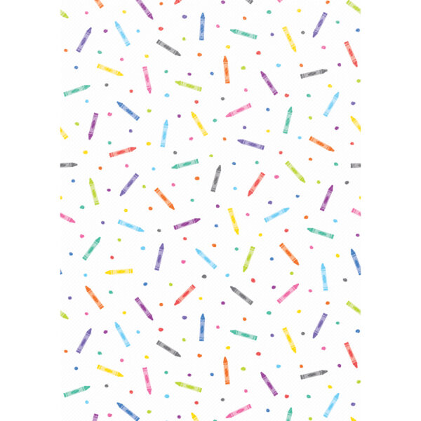 Better Than Paper Bulletin Board Roll, Colorful Crayons, 4-Pack