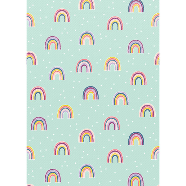 Better Than Paper Bulletin Board Roll, Oh Happy Day Rainbows, 4-Pack