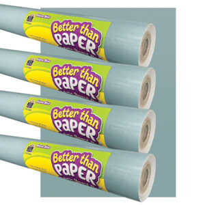 Better Than Paper Bulletin Board Roll, 4' x 12', Stone Blue, 4 Rolls