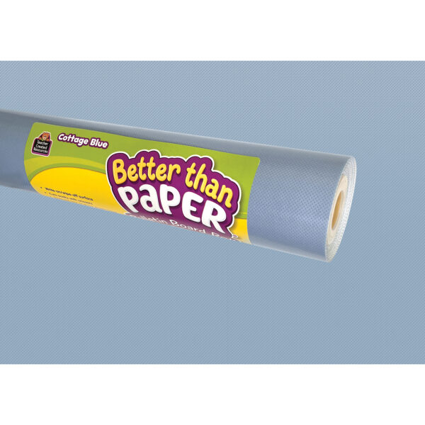 Better Than Paper Bulletin Board Roll, Cottage Blue, 4-Pack