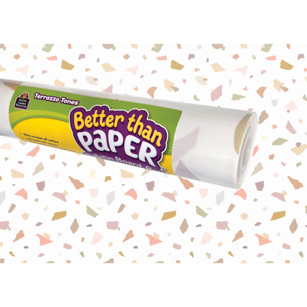 Better Than Paper Bulletin Board Roll, Terrazzo Tones, 4- Pack