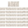 White Wood Design Straight Border Trim, 35 Feet Per Pack, 6 Packs
