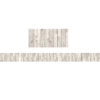 White Wood Design Straight Border Trim, 35 Feet Per Pack, 6 Packs