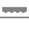 Gray Scalloped Border Trim, 35 Feet Per Pack, 6 Packs