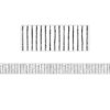 White With Black Pinstripes Straight Border Trim, 35 Feet Per Pack, 6 Packs