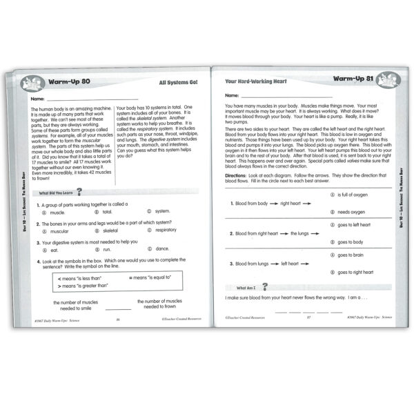 Daily Warm-Ups Science Book, Grade 2