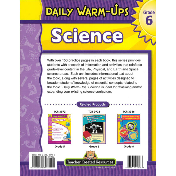 Daily Warm-Ups Science, Grade 6