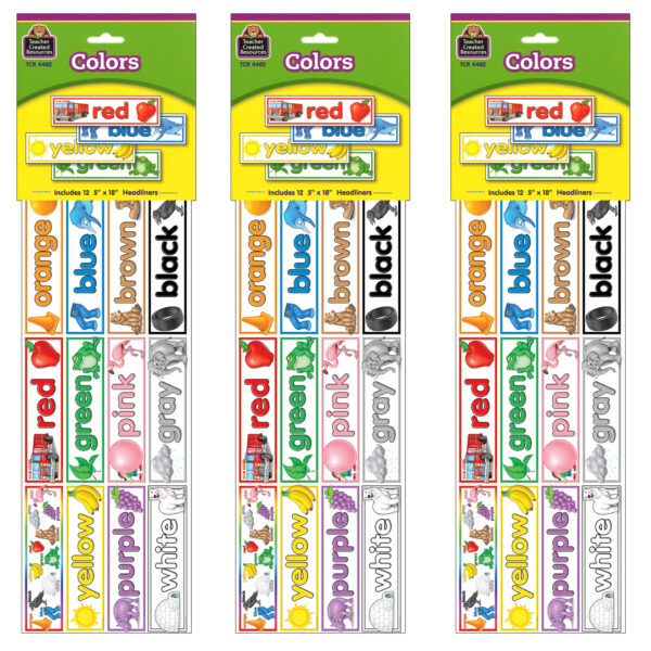 ERSTCR4482-3.jpg Colors Headliners, 12 Per Pack, 3 Packs