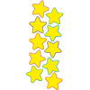 Yellow Stars Accents, 30 Per Pack, 3 Packs