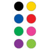 Colorful Circles Mini Stickers, 3-8" Diameter, 528 Per Pack, 12 Packs