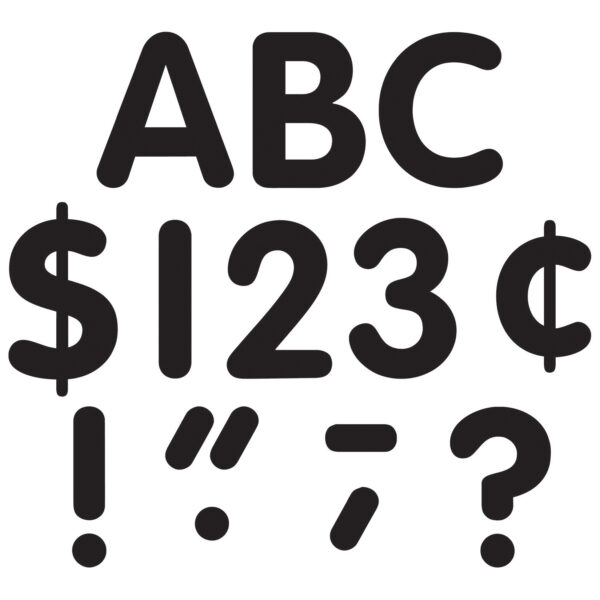 ERSTCR5376-3_1.jpg Black Classic Font 4" Letters Uppercase Pack, 81 Pieces Per Pack, 3 Packs