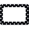 Black Polka Dots 2 Name Tags-Labels, 36 Per Pack, 6 Packs