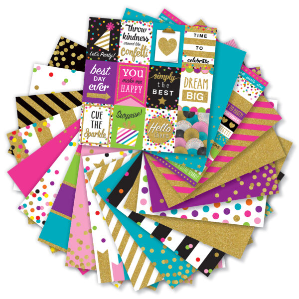 Confetti Project Paper Confetti Project Paper, 12" x 12", 80 Sheets
