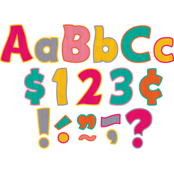 ERSTCR5579-3.jpg Tropical Punch Funtastic 4" Letters Combo Pack, 208 Pieces Per Pack, 3 Packs