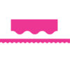 Hot Pink Scalloped Border Trim, 35 Feet Per Pack, 6 Packs