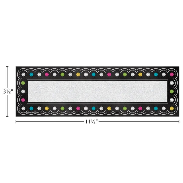 ERSTCR5624-6_1-1.jpg Chalkboard Brights Flat Name Plates, 36 Per Pack, 6 Packs
