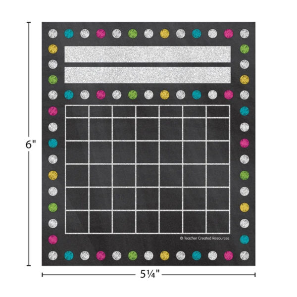 Chalkboard Brights Mini Incentive Charts, 36 Per Pack, 6 Packs