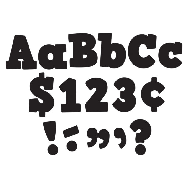 ERSTCR5822-3-1.jpg Black Bold Block 4" Letters Combo Pack, 230 Pieces Per Pack, 3 Packs