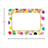 Confetti Name Tags-Labels, 36 Per Pack, 6 Packs