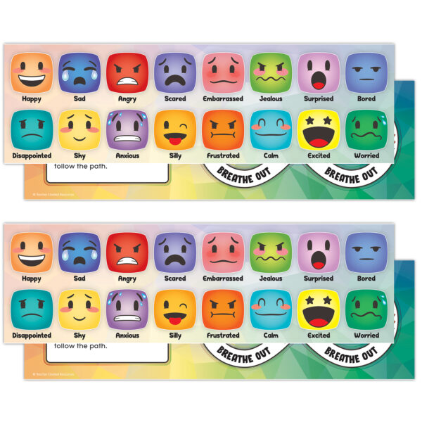 Social-Emotional Mood Meters, 11-1-2" x 3-1-2", 36 Per Pack, 2 Packs