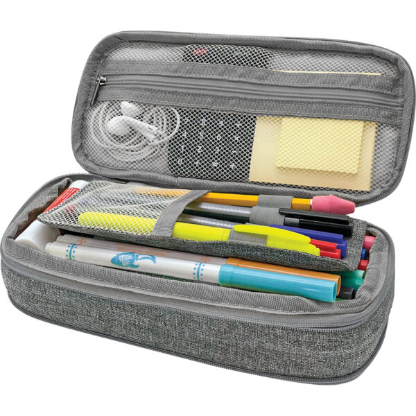 Gray Pencil Case, Pack of 3
