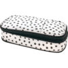Black Painted Dots on White Pencil Case, Pack of 3