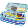 Colorful Stripes Pencil Case Colorful Stripes Pencil Case, Pack of 3