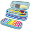 Colorful Stripes Pencil Case Colorful Stripes Pencil Case, Pack of 3
