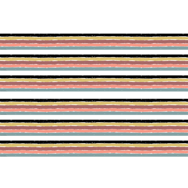 Wonderfully Wild Stripes Straight Border Trim, 35 Feet Per Pack, 6 Packs