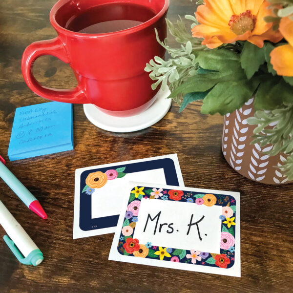 Wildflowers Name Tags-Labels - Multi-Pack, 36 Per Pack, 6 Packs