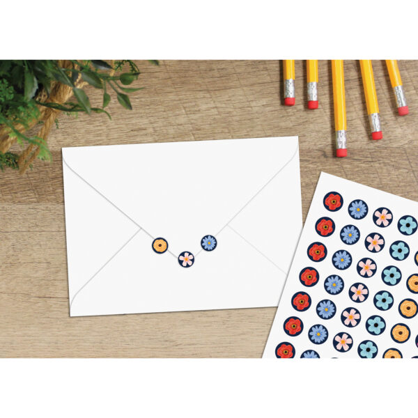 Wildflowers Mini Stickers, 378 Per Pack, 12 Packs