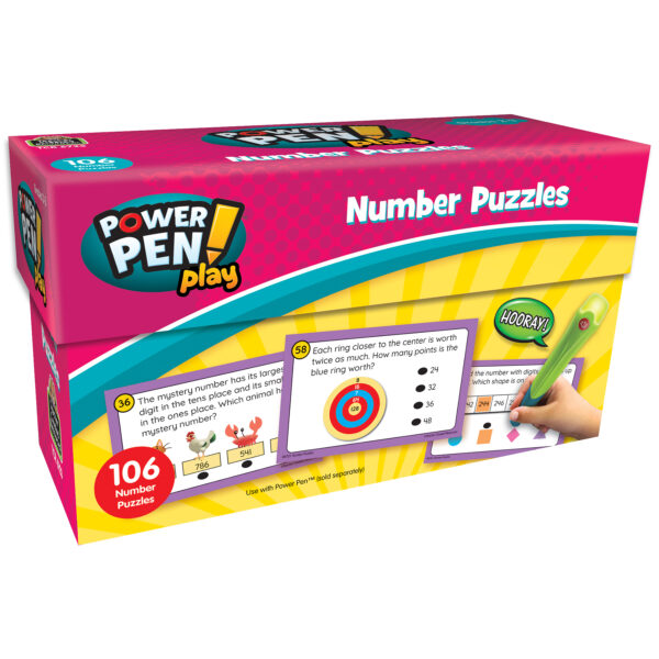 Power Pen Learning Cards: Power Pen Play: Number Puzzles Power Pen Play: Number Puzzles, Grade 2-3