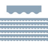 Cottage Blue Scalloped Border Trim, 35 Feet Per Pack, 6 Packs