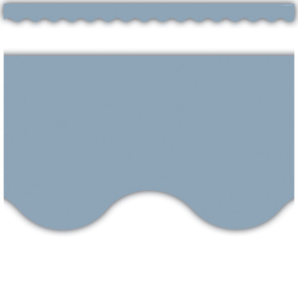 Cottage Blue Scalloped Border Trim, 35 Feet Per Pack, 6 Packs