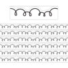 White with Black Squiggles Die-Cut Border Trim, 35 Feet Per Pack, 6 Packs
